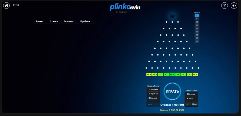 1win plinko
